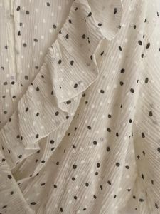 Zara Polka Dot Ruffle Mini Dress - Medium size