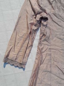 Lavender Anarkali With Dupatta Set