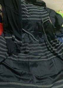 Black Abaya With Duppata