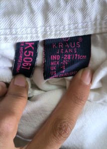 Women Kraus White Jeans