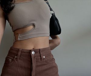 Beige Bralette Top with Cutout hoop detailing