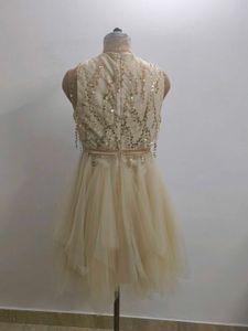 Sequin Tulle Mini Dress