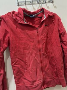 Nike Red Full-Zip Hoodie