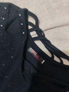 Sparkly Black Party Top