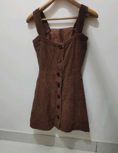 Cute Brown Corduroy Dress🧸