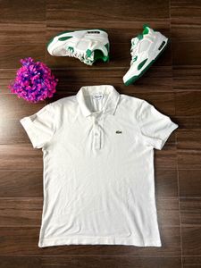 Lacoste Classic White Pique Polo