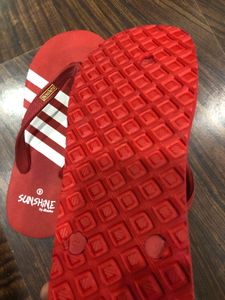 Bata Red Sunshine Flip Flops Size 9