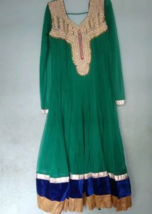 Heavy Bead Worked Anarkali Set