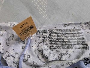 VS Pink Blue Lace Thong - Unused - Size XS