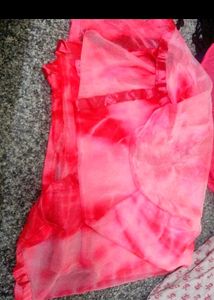 Red Tie-Dye Dupatta