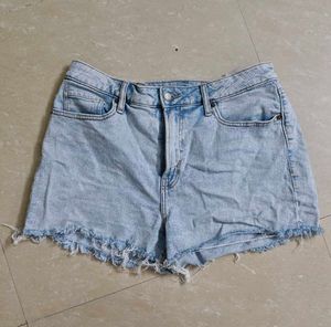 Light Wash Denim Shorts