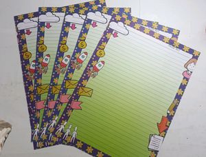 Designed File Paper (A4 ,5 Sheet)