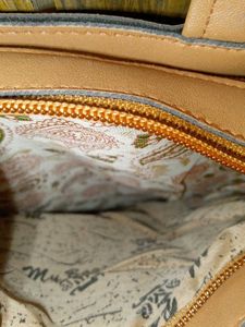 Sultan Tan Faux Tote Bag