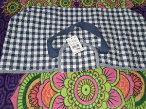 Blue Checked Bag