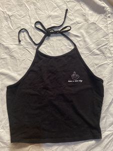 Black Bralette Top Helter Nack