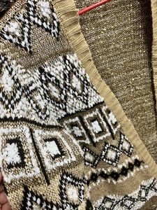 Golden Sequinned Shrug Sweater