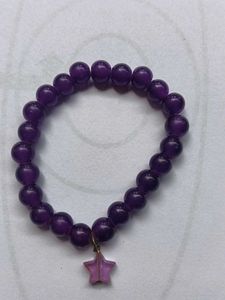 Purple Beaded Bracelet