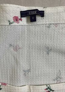Floral Print Square Neck Top