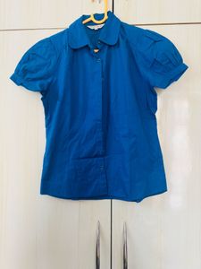 TopShop Blue Blouse