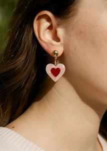 Red Heart Earrings