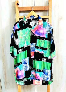 Colorful Patterned Shirt Size-46-48