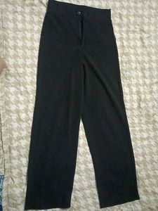 Black Wide-Leg Trousers