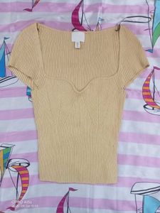 H&amp;M Ribbed Knit Top