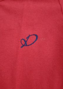 Women Pure Cotton Red Top