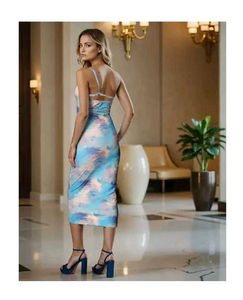 Tie-Dye One Shoulder Dress