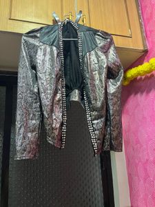 Classy Animal Printed Partywear Jacket.