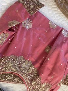 HEAVY BRIDAL PAKISTANI STITCHED SUIT &amp;  BROAD Lace