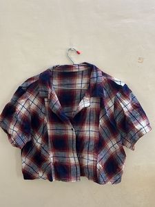Lee Cooper Checkered Pattern Crop Shirt