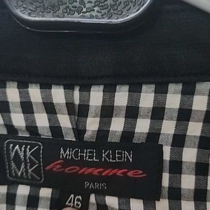 Black Blazer with White Piping