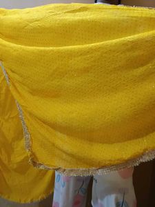 Yellow Embellished Dupatta