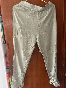 Olive Green Casual Pants