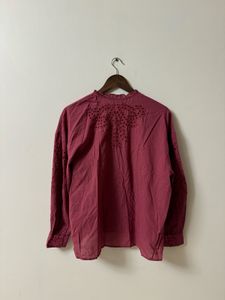 Zara Schiffli Cotton Top