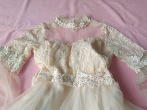 Elegant Lace Tulle Christmas Dress