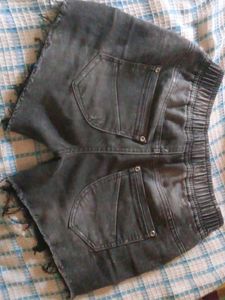 Distressed Denim Shorts