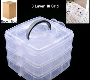 3-Layer 18 Grid Storage Box