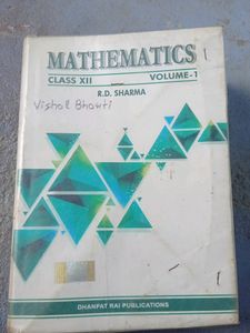 RD Sharma Maths Class 12 (Volume 1&2)