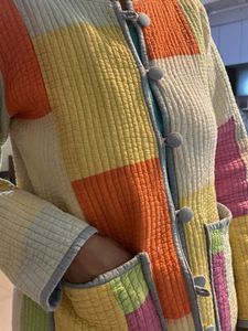 Colorful Patchwork Quilted Jacket