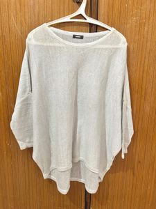 Loose Knit Grey Top