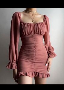 Ruffled Bodycon Dress