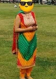 Multiple Color Bandhani Suit