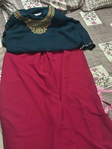 Women Georgette Kurta With Plazzo