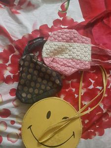 Combo Hand And Long Sling Smily Bag