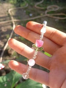 Pink Beaded Bracelet