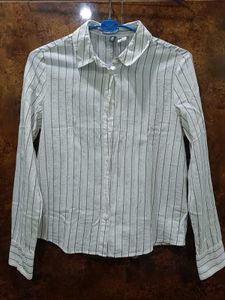 H&M Striped Blouse Shirt