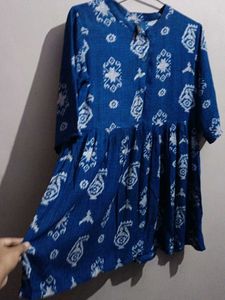 Women&#39;s Navy Blue Anaarkali Kurta