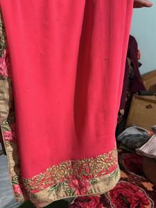 Nice Farewell Look Saree With Blouse